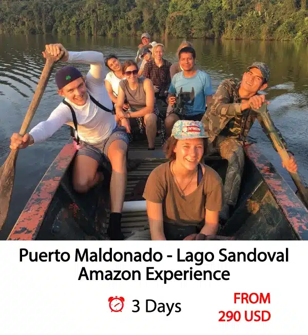3 Days Tour Puerto Maldonado Lago Sandoval Amazon Experience - Peru Bucket List